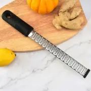 Cheese Grater & Lemon Zester Stainless Steel Shredder Hand Held Flat Tool