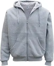 [Zmart] Mens Women's Thick Zip-Up Hoodie w Sherpa Fur Winter Unisex Hooded Jacket Jumper