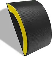 Ab Exercise Mat, Abdominal & Core Trainer Mat, Ab Mat Workout Mat Abdominal Exercises Sit-Ups Push-Ups Portable Padded Shaped Mat with Curved Back Support for Full Range of Motion Ab Workouts, Black