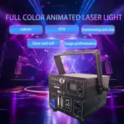 3W RGB Full color Animation Laser Projector ILDA Sound AUTO DMX DJ Stage Light