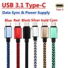 Braided Short USB Type-C Adapter Cable Charger For Samsung Galaxy M34 5G F54 AU
