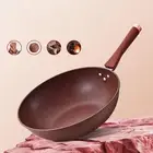 Wok Pan Kitchen Cookware Multipurpose Stir Fry Pan for Restaurant Home Hotel
