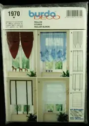 Burda Deco Sewing Pattern 1970/1612 Roller Blinds Narrow Windows Roman Divided +