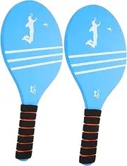 SUPVOX Badminton Racket 2 Pcs Boys and Girls' Badminton Rackets Wooden Paddles for Beach Ball Games