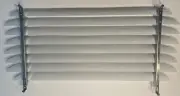 VW Volkswagen Beetle Bug Rear Window Venetian Blinds Fixed Slats White 1958-1964