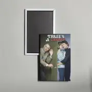 Three's a Crowd Mini TV Show Poster Fridge Locker Magnet