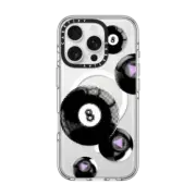 iPhone 16 Pro Clear Case MagSafe Compatible Magic 8 Balls