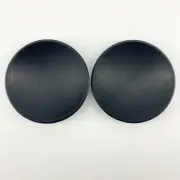 2- 100mm / 4" Speaker Dust Caps For Sub-Woofer Bass Speaker Black Paper W/ Lip
