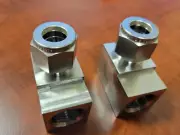 Swagelok Style Fitting, Carpenter 20 Alloy, Female Elbow, 1/2" Comp. x 1/2" FPT