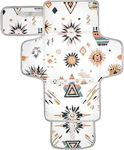 Reusable Changing Table mat with Tissue Pocket Portable Diaper Changing pad Infant Travel Station Kit