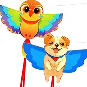 Touch the sky Cartoon Animal Kite for Kids and Adults, Easy to Fly, Exquisite Fabrics and Unique Structure Design, Excellent Outdoor Games and Activity Toys, Suitable for Beginners.