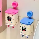 Plastic Suction Cup Storage Box Cartoon Menstrual Pad Storage Box Dormitory