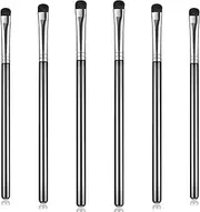 6 Pieces Eyeshadow Brush Short Shader Small Brush Smudge Makeup Brush Flat Blending Smudger Precision Crease Brush for Creasing Eye Makeup Look Eyes Eyeliner, Corner Highlighter, Eyebrow Concealer
