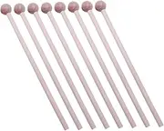 Abaodam 8Pcs Mallets Percussion Sticks for Durable Instrument Tool for Early Learning and Musical Exploration Smooth Finish for for