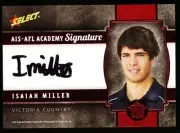 2013 Select Future Force Isaiah Miller Signature AIS AFL Academy #ed/200