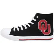 University of Oklahoma Sooners FOCO High Top Canvas Sneakers Men's Size 7