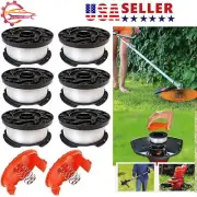 6 Pack Benair Spool Black+Decker String Trimmer Weed Eater AF-100 Autofeed .065