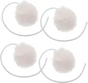 Abaodam 4pcs Interactive Cat Balls with Bell Replaceable Dangling for Cat Trees Scratching Posts Material for Engaging Replacement Balls