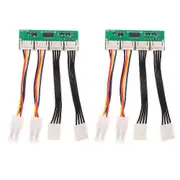 S19K Pro Fan Spoofer 12V 4-In-1 Square 4Pin Fan Simulator for Bitmain Antminer Fan Speed Simulator As Shown