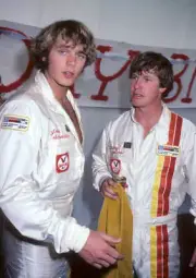 John Schneider & Lary Wilcox at the Fifth Toyota Pro Celebri - 1981 Old Photo 3