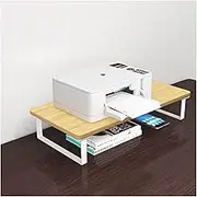 Printer Desk Printer Stand Printer Shelf Wood Printer Stand Printer Rack Bracket Office Desktop File Storage Rack Small Shelf Put Printer Rack Office Printer Table Printer Rack (Color : Wood Color,