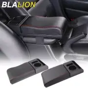 PU Leather Car ArmrestBox Extender Elbow SuppotyCushion with USB Charging Ports