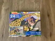 Melissa. & Doug 24 Piece Floor Puzzle 3 Feet X 2Feet Ages 3+ Safari Social