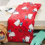 在飛比找遠傳friDay購物優惠-【kitty-愛心-紅】幼教加大兒童睡袋