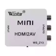 Wiistar HDMI to AV CVBS Converter 1080P Mini HDMI to RCA Composite Video Audio