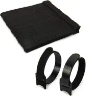 110 PCS Reusable Cable Ties, Adjustable Hook and Loop Straps Cable Management Co