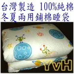 =YVH=兒童睡袋 台灣製 100%純棉 舖棉兩用兒童睡袋 加大4.5X5尺 表布有鋪棉 外星寶寶(藍)