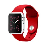 ZUSLAB Apple Watch 7/6/5/4/3/2/SE Band Silicone Strap 42mm 44mm 45mm Red 140mm