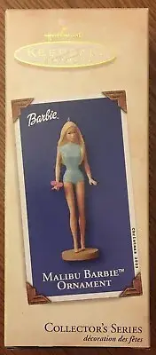 2003 HALLMARK BARBIE "MALIBU BARBIE" ORNAMENT 10th IN SERIES NIB QX8107 NEW