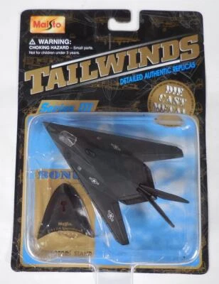 Maisto Tailwinds Diecast Jet Airplane - F117a Nighthawk with Stand #15061 (1999)