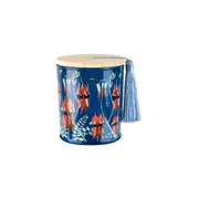 Australiana 300g Vanilla Scented Candle w/Wood Lid & Tassel Decor Desert Pea