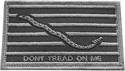 [LEGEEON] Subdued First Navy Jack DTOM Dont Tread On Me USN USA Tactical Morale Fastener Military Cap Patches