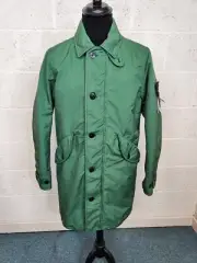 Stone Island David TC Primaloft Trench Coat In Green (Size Small)