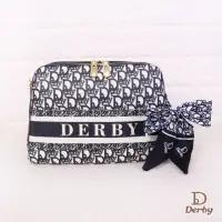 在飛比找momo購物網優惠-【Derby】海軍藍Logo系列 斜背包、雙層包 6407