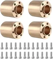 Modification Accessories 4Pcs Brass Wheel Hex Widening Adapter for 1/10 RC Crawler for Axial SCX10 Traxxas TRX4