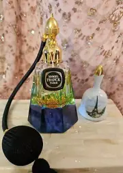 Vintage 'MARCEL FRANCK', Iridescent Atomizer Perfume Bottle.
