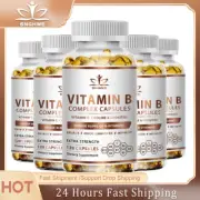 Efficient Vitamin B Complex Containing Vitamin C, B1, B2, B3, B5, B6, B12, Bioti