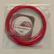 Tecnifibre X-One Biphase Red Squash String 9m Set (Unpackaged) - 18g/1.18mm