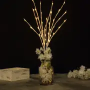 3 Warm White 31 in LED TREES Lighted Artificial Branches Party Event Decorations