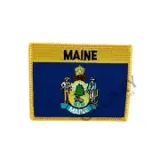 Maine State Patch / Maine Flag / Iron On
