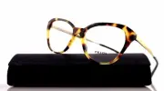 New Authentic PRADA Medium Havana Gold EyeGlasses Frame VPR 28S 7S01O1 28SV