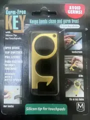 Germ-free Key - Opens doors, Flip switches, Push buttons, Bottle opener, Silicon