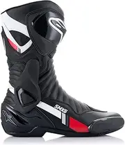 Alpinestars SMX-6 V2 Men's Motorcycle Boots (Black/White/Grey/Red)