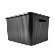 18L Ribbed Container - Black