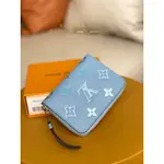 MIA二手 LV 路易威登 M80408 ZIPPY COIN PURSE 零錢包 藍色 粒面小牛皮 夏日藍短夾 女款