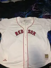 David Ortiz Boston Red Sox Mitchell & Ness White Big & Tall 6XLB 100% Authentic